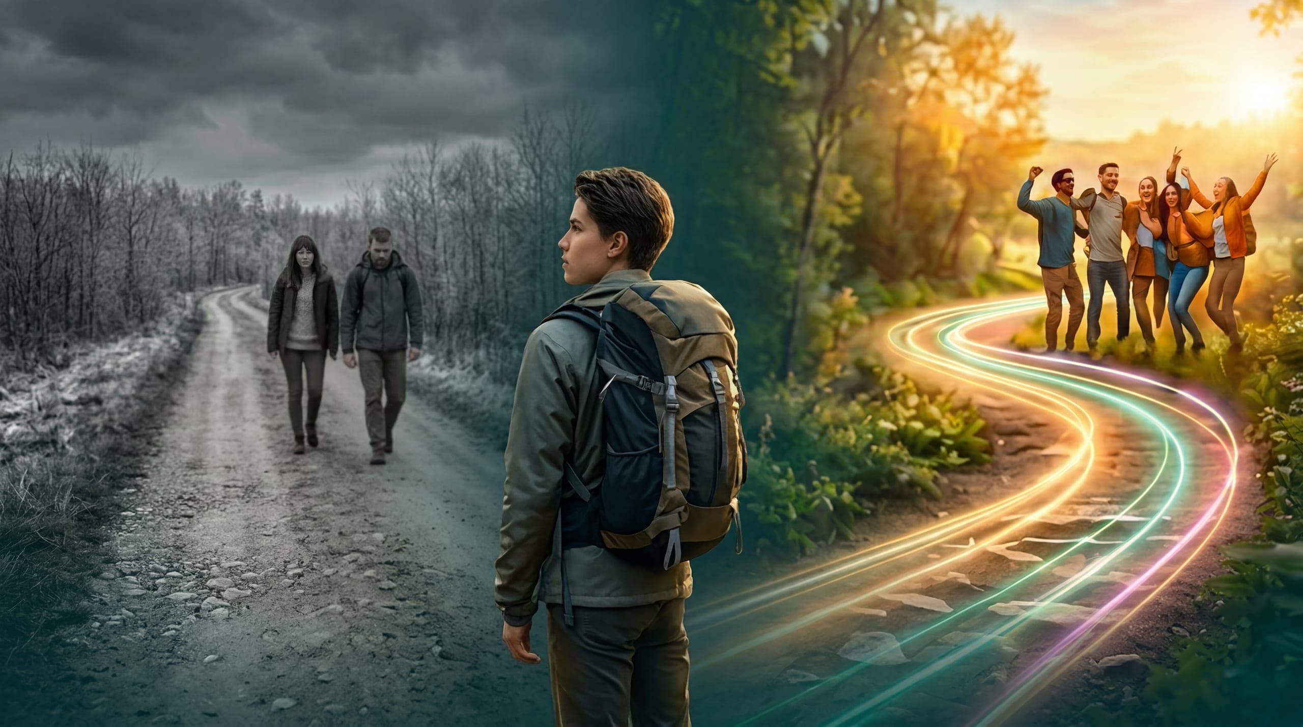 Von der Dunkelheit ins Licht — Dein Weg mit Viral Happiness